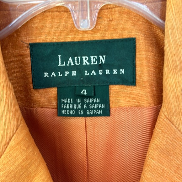 Lauren Ralph Lauren 100% silk jacket blazer fully lined with acetate size 4 - Picture 4 of 5